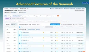 Advanced Features of the Semrush