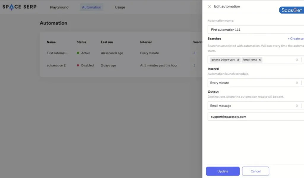 Challenges of SpaceSerp