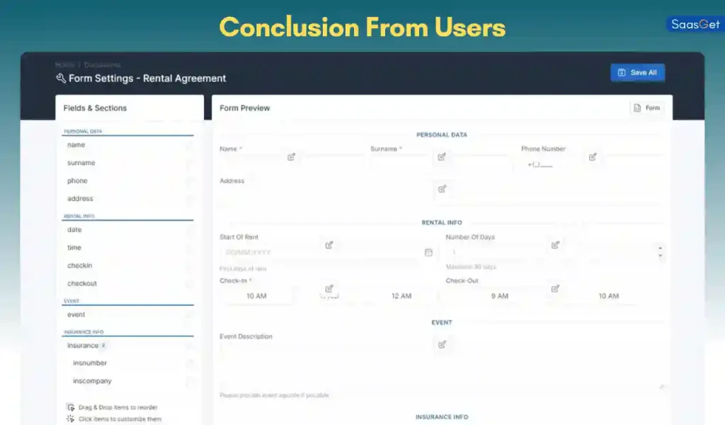 Conclusion From Users