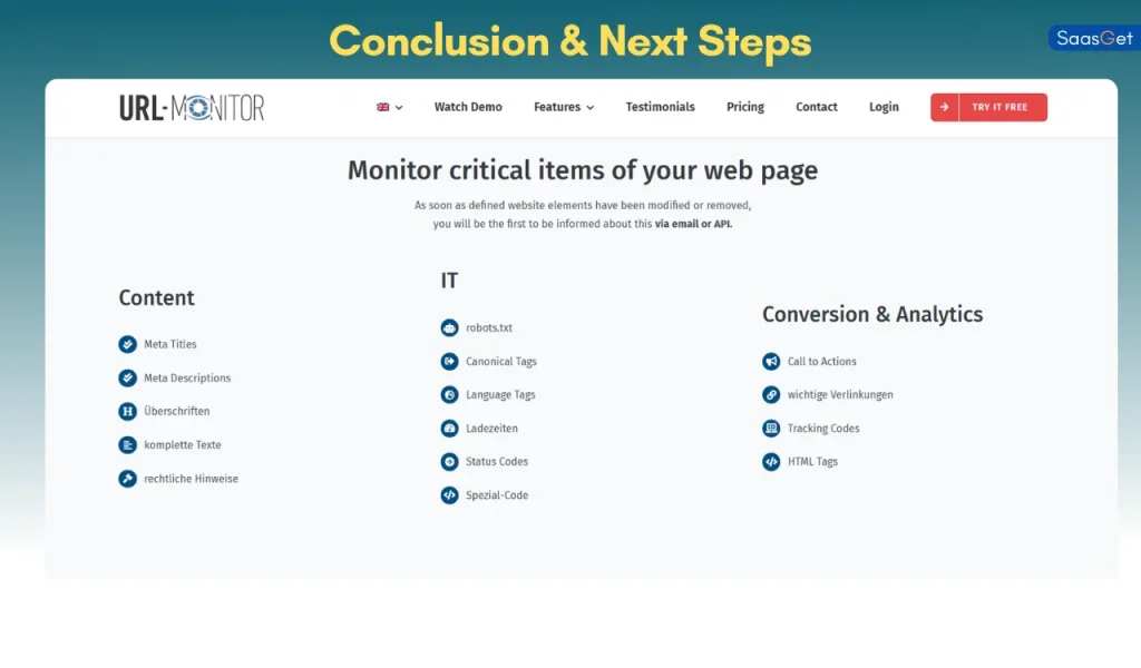 Conclusion & Next Steps