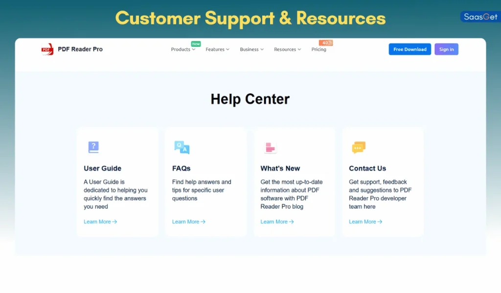 Customer Support & Resources