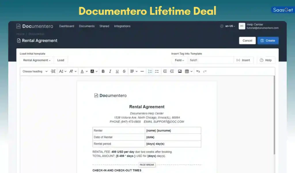 Documentero Lifetime Deal on AppSumo