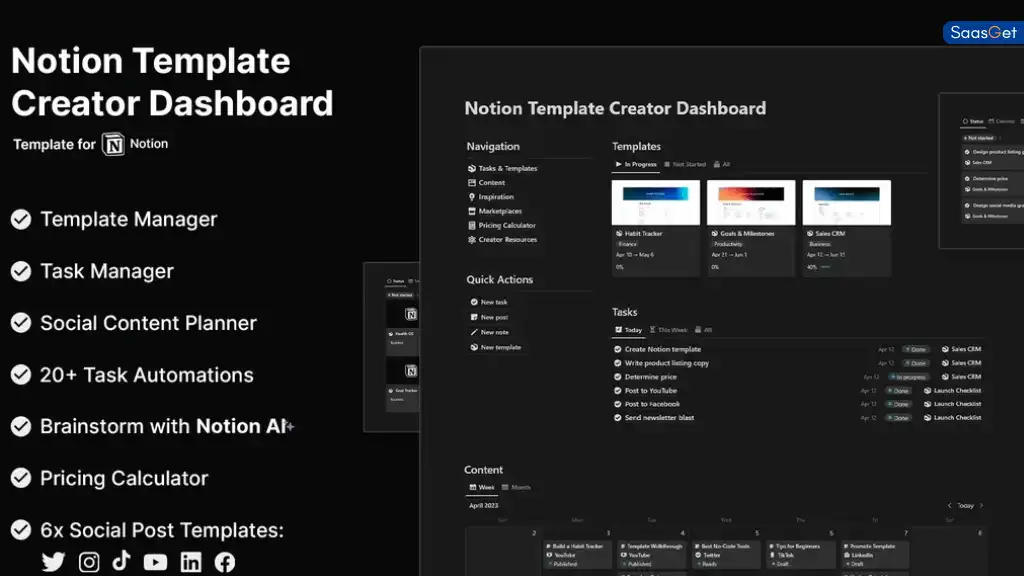 Examples of Effective Notion Templates