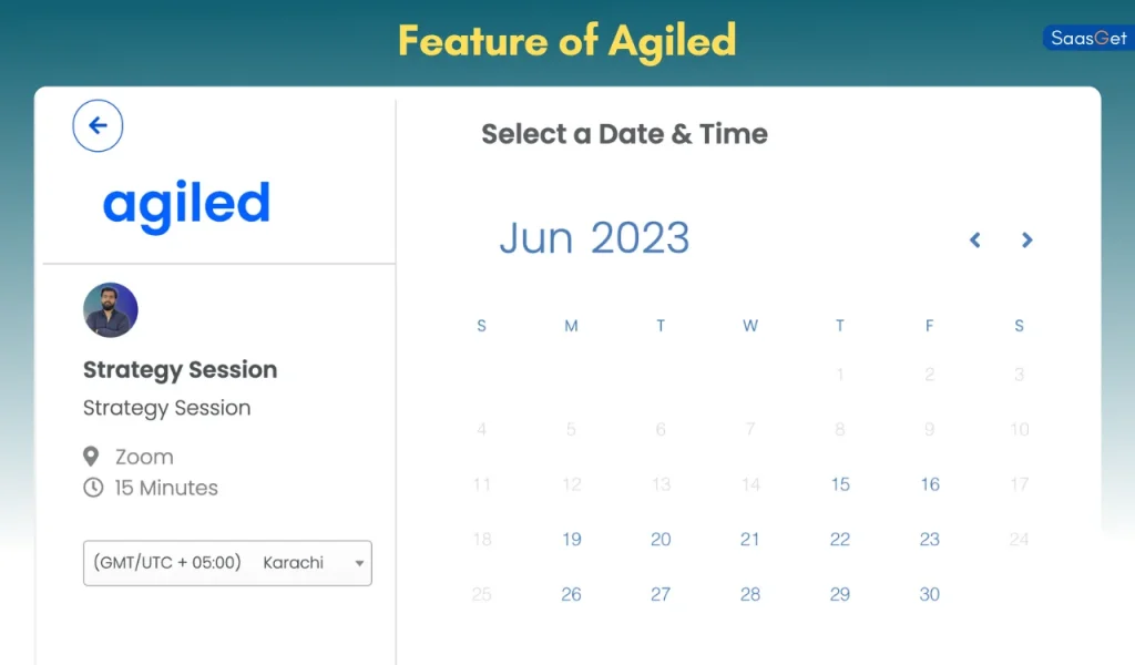 Feature of Agiled