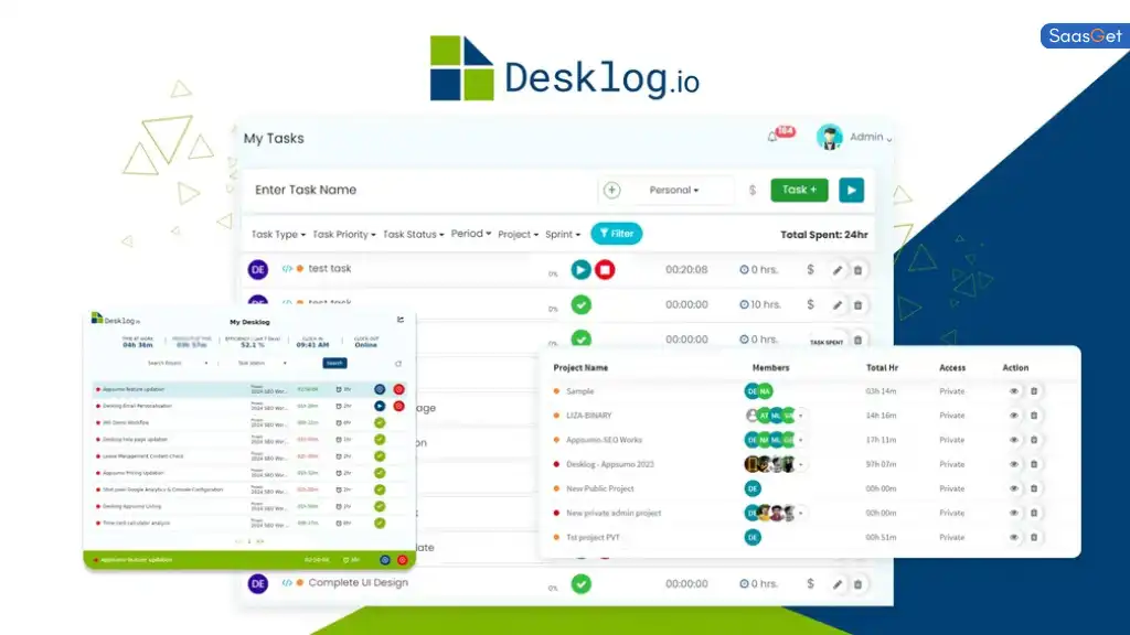 Features of Desklog