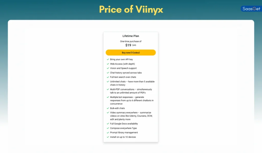 Price of Viinyx
