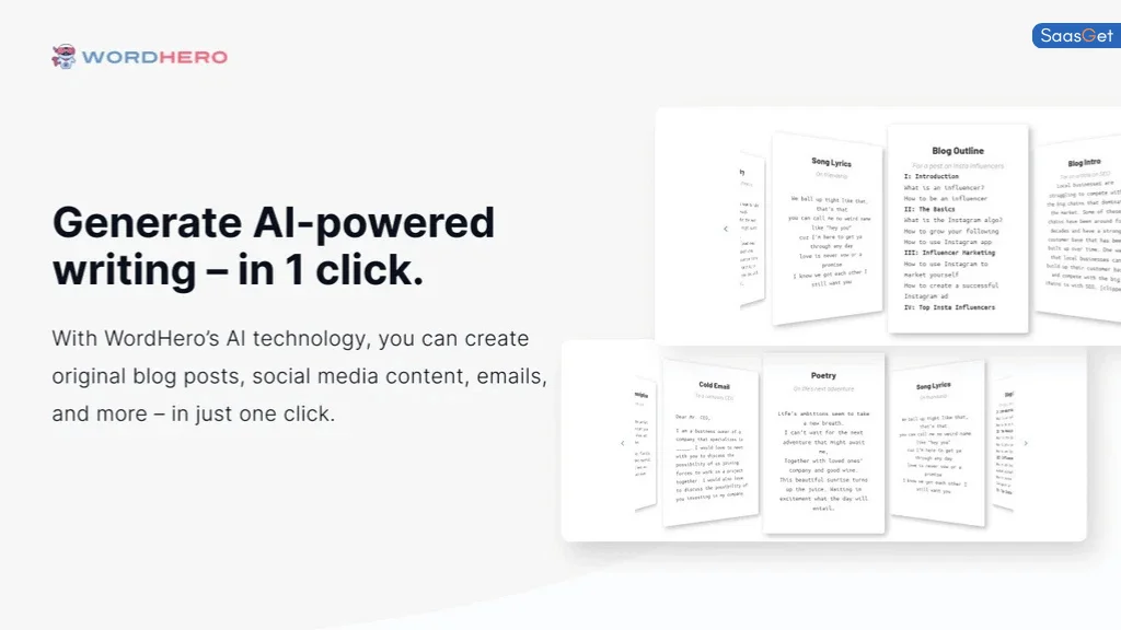 Pricing Structure of WordHero Lifetime Deal