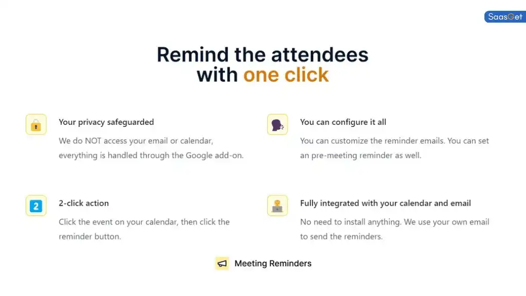Recommendations for Meeting Reminders
