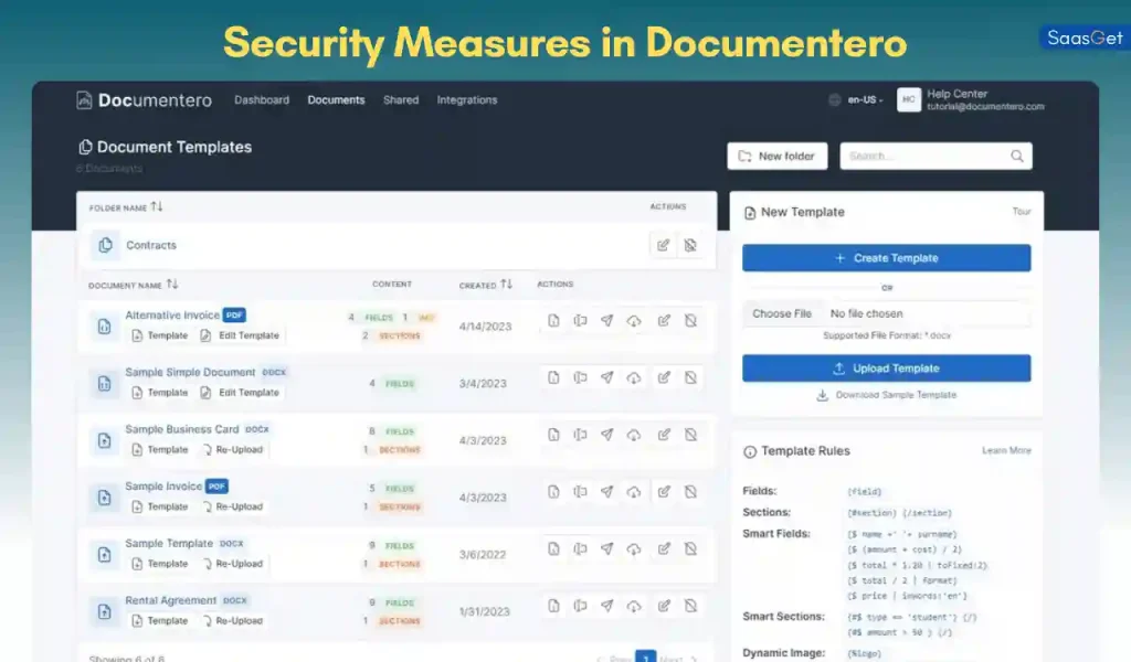 Security Measures in Documentero