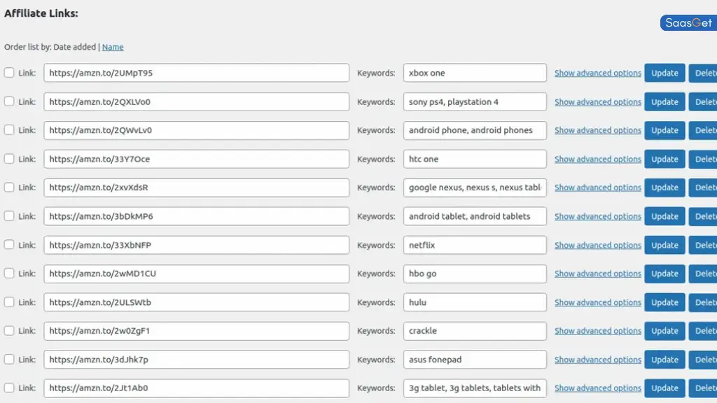 Setting Up Auto Affiliate Links