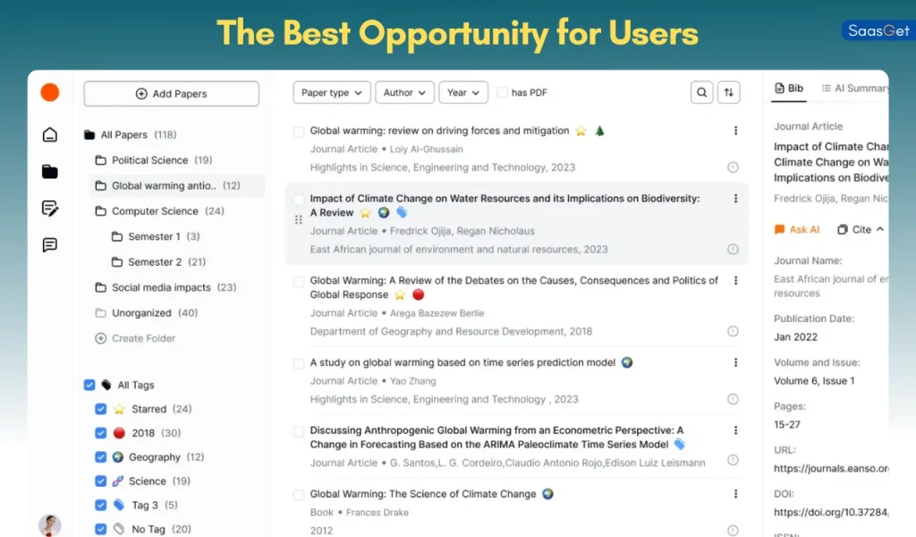 The Best Opportunity for Users