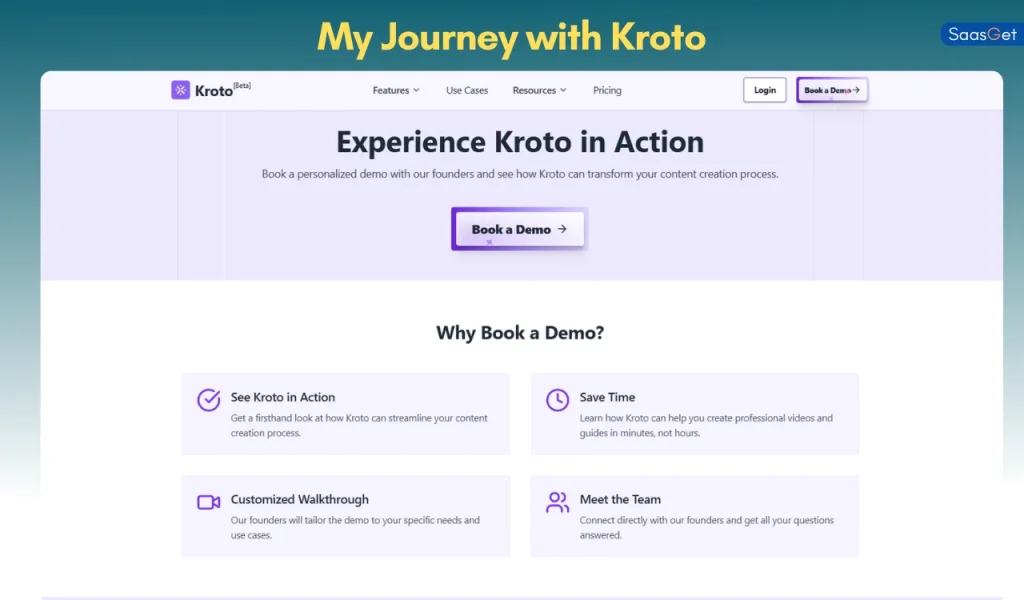 User Experience: My Journey with Kroto