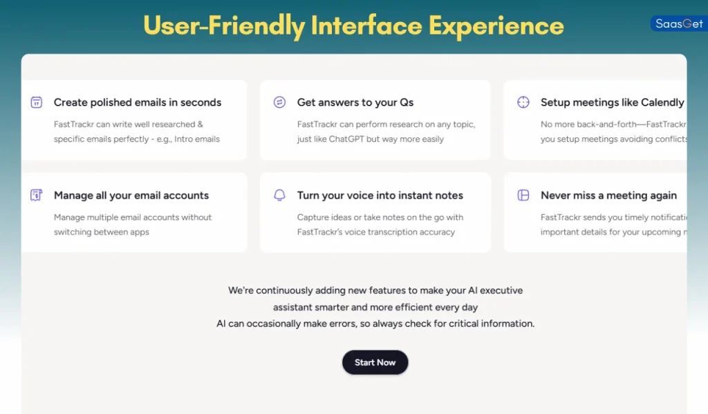 User-Friendly Interface Experience