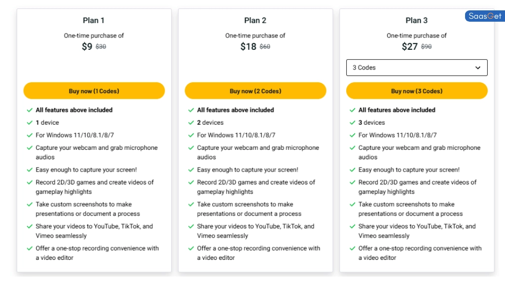 Price of AWZ Screen Recorder