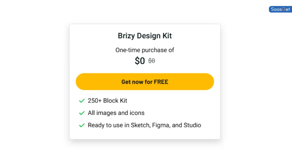 Price of Brizy Design Kit