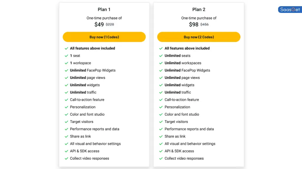 Price of FacePop