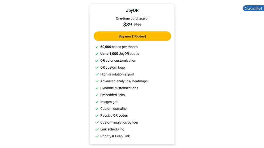 Price of JoyQR