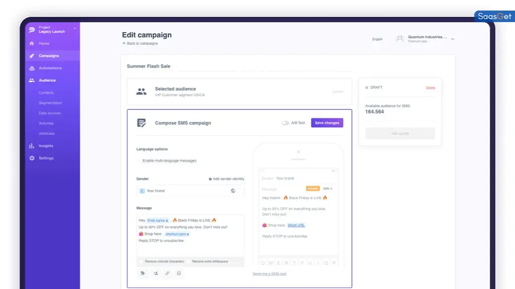 User Experience with Instasent SMS